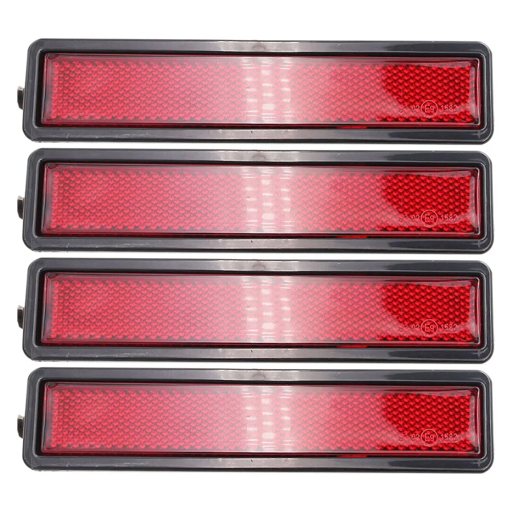 

4Pcs Car Turn Signal Light Side Marker Light Fender Light Without Bulb for BMW- E30 E32 E34 318I 318is Red
