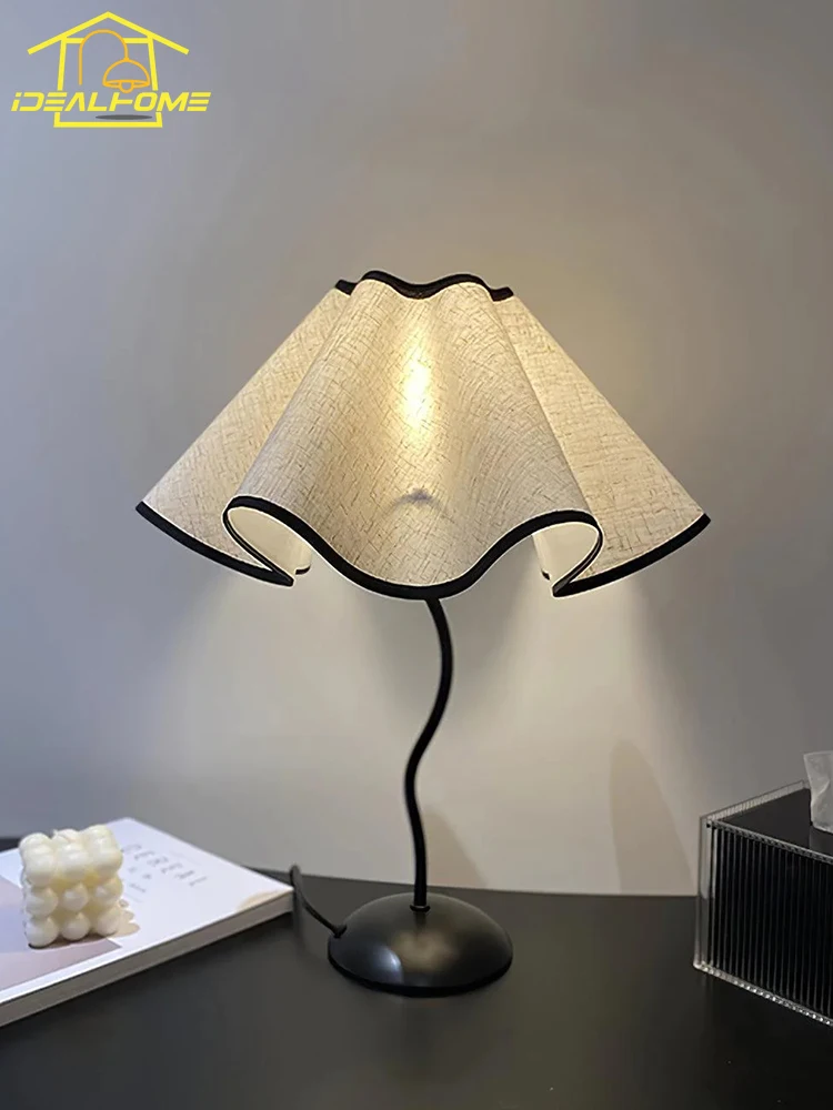 Скандинавская атмосфера Ins модный тканевый напольный светильник с цветочным