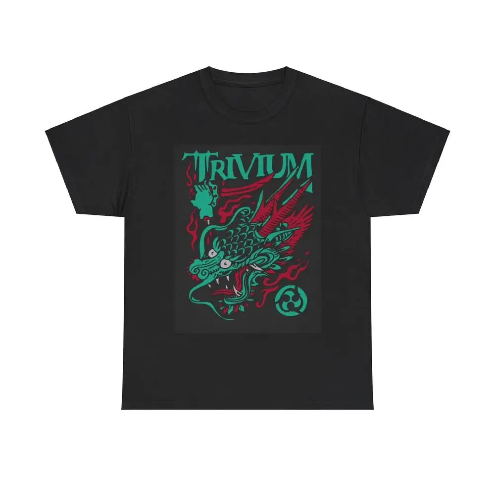 Trivium футболка в стиле панк-рок band merch Tour графические тяжелые хлопковые футболки