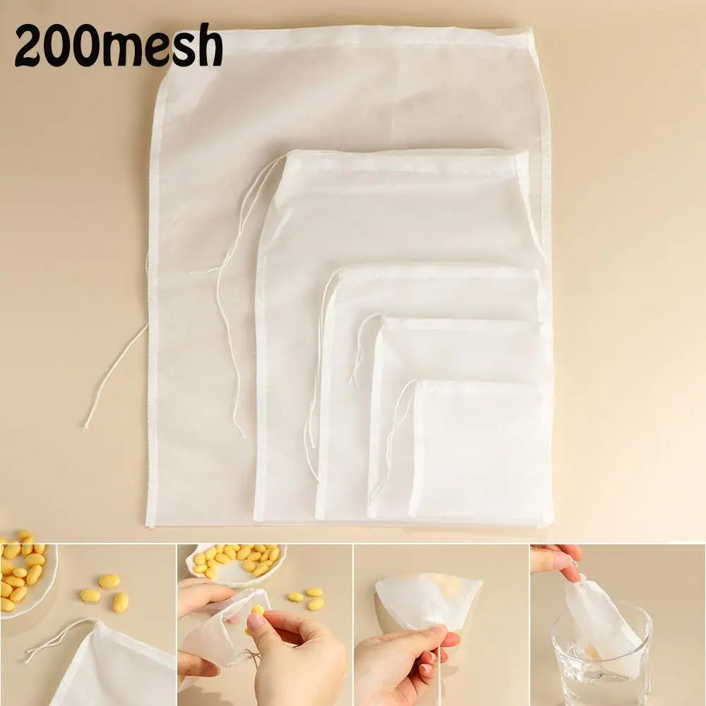 

Nut Milk Bag Big Commercial Grade Reusable Almond Milk Bag Strainer Fine Mesh Nylon Cheesecloth Cold Brew Coffee Filter
