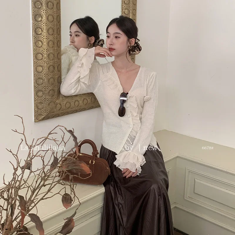 Женский трикотажный свитер LS Оригинальный пуловер оригинального дизайна для