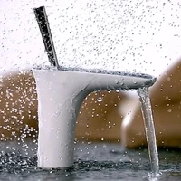 hot cold wall mounted waterfall rain hidden black brass bath shower faucet mixer set with bathroom hidden tap
