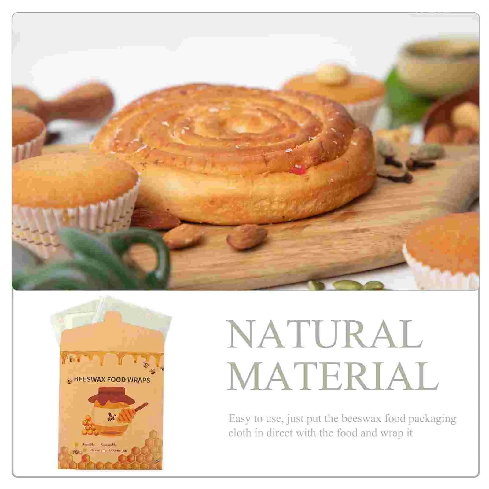 3 шт. обертка из пчелиного воска кухонные принадлежности биоразлагаемые обертки