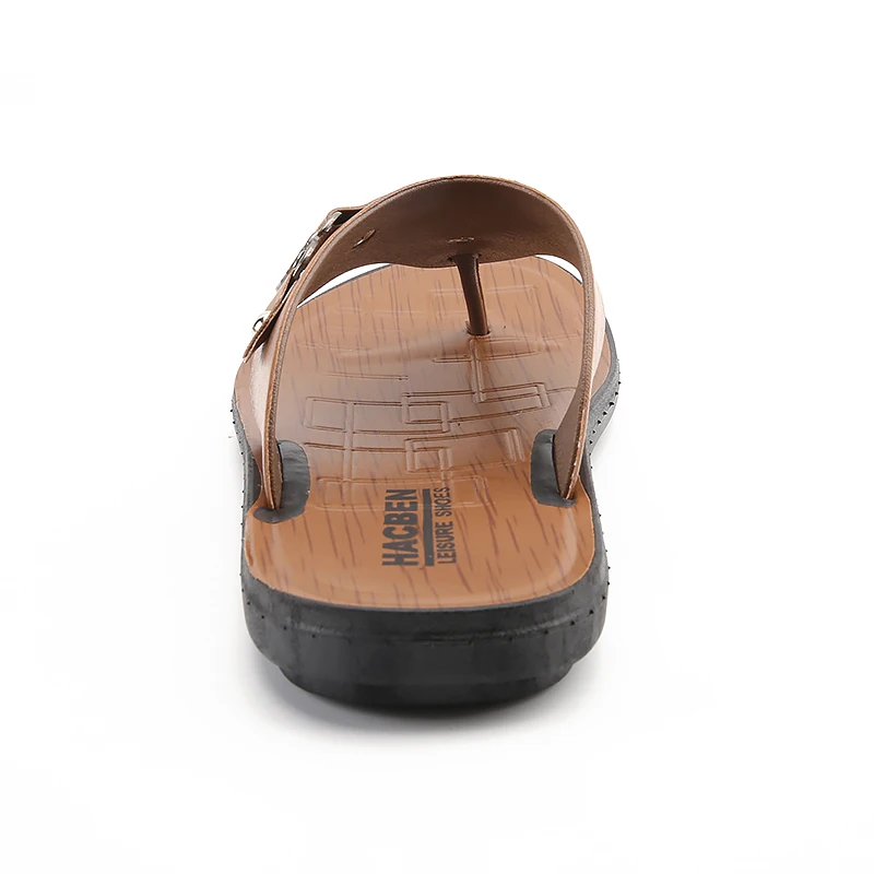 Summer Slippers Men's Anti-slip Clip Foot Soft Bottom Herringbone Sandals Beach Sandals Casual Flats 2023 Slippers Indoor Shoes