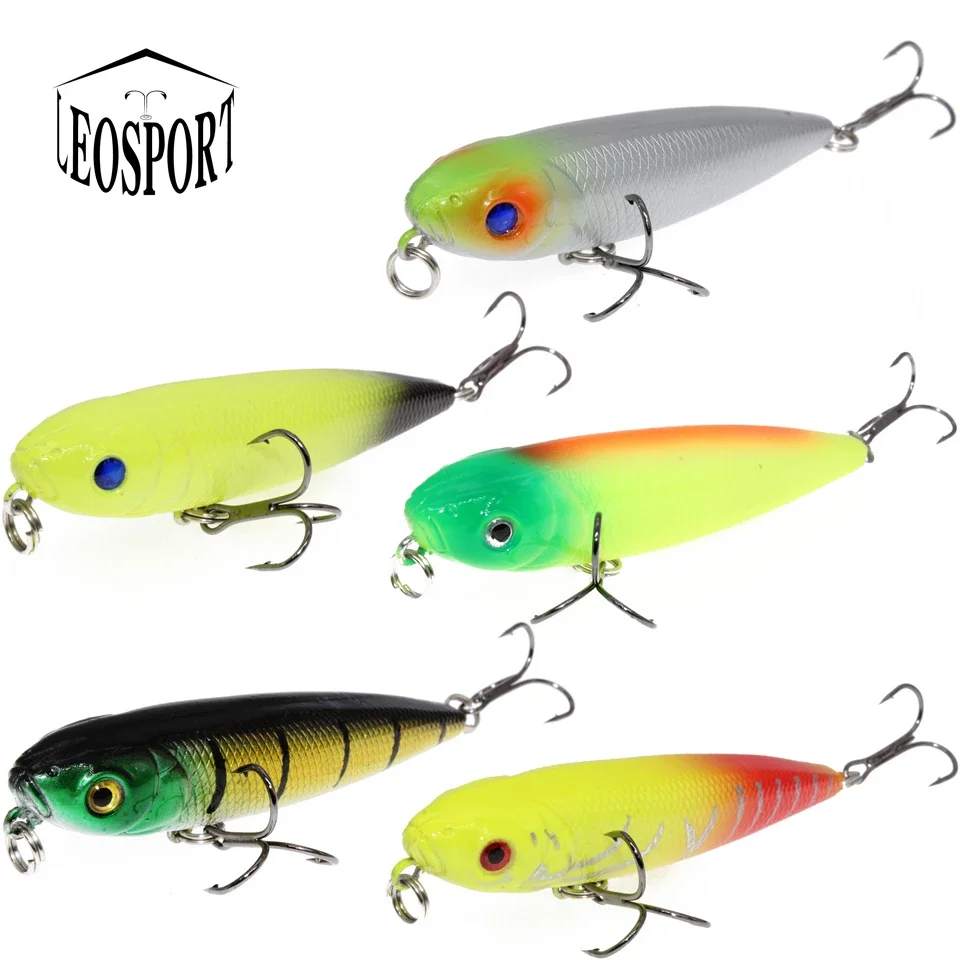 

LEOSPORT 1 шт. приманка-карандаш, рыболовная приманка 8 см/8,6 г, искусственные жесткие приманки в форме гольяна, приманки 8 см, 8,6 г