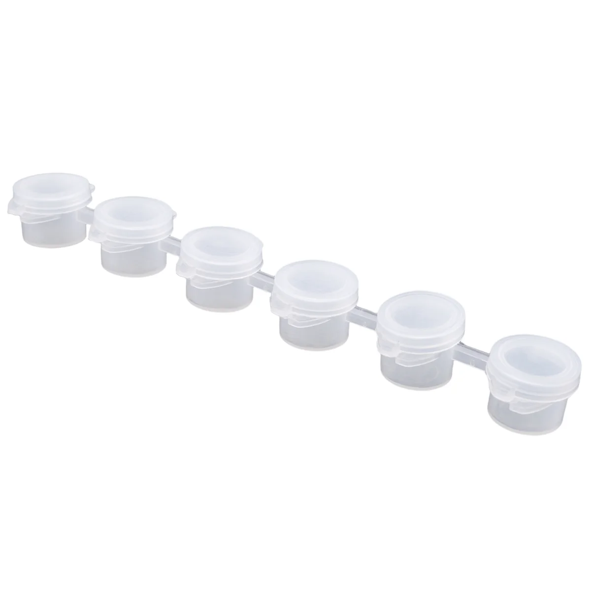 20 полосок 120 горшков пустые горшки для краски полоски мини-прозрачные контейнеры