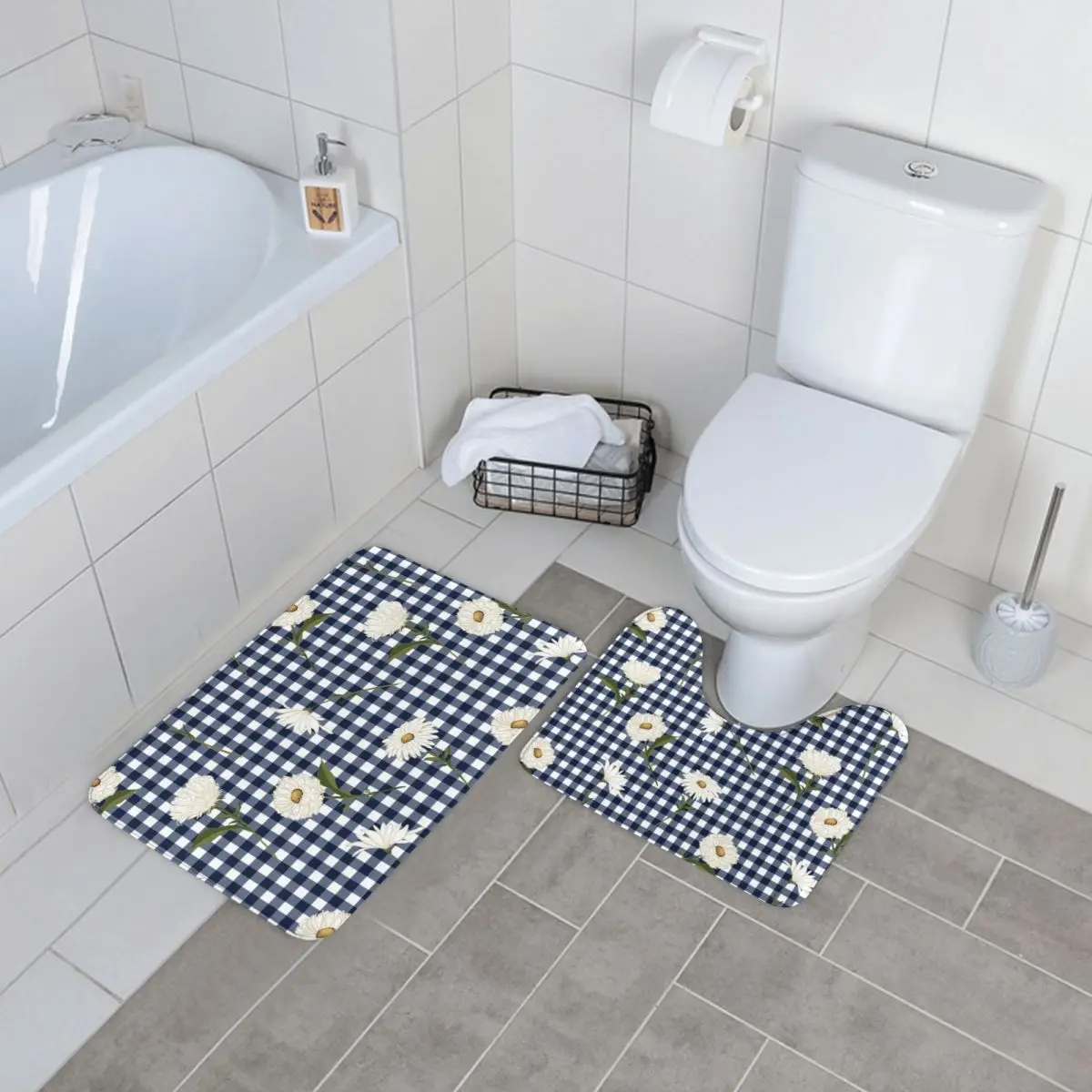 

2 шт., абсорбирующие коврики для ванной, из полиэстера