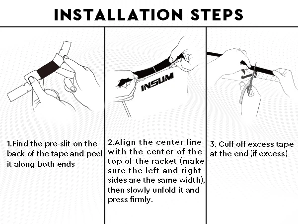 Защитная лента для головы весла — защитная пиклбола не морщинистая черный цвет