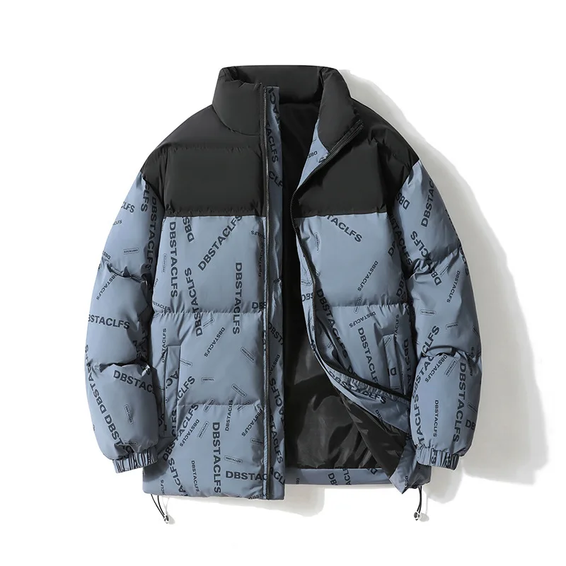 

Зимняя Мужская Утепленная Студенческая куртка в гонконгском стиле, модная Свободная Повседневная хлопковая куртка для пар, 2022