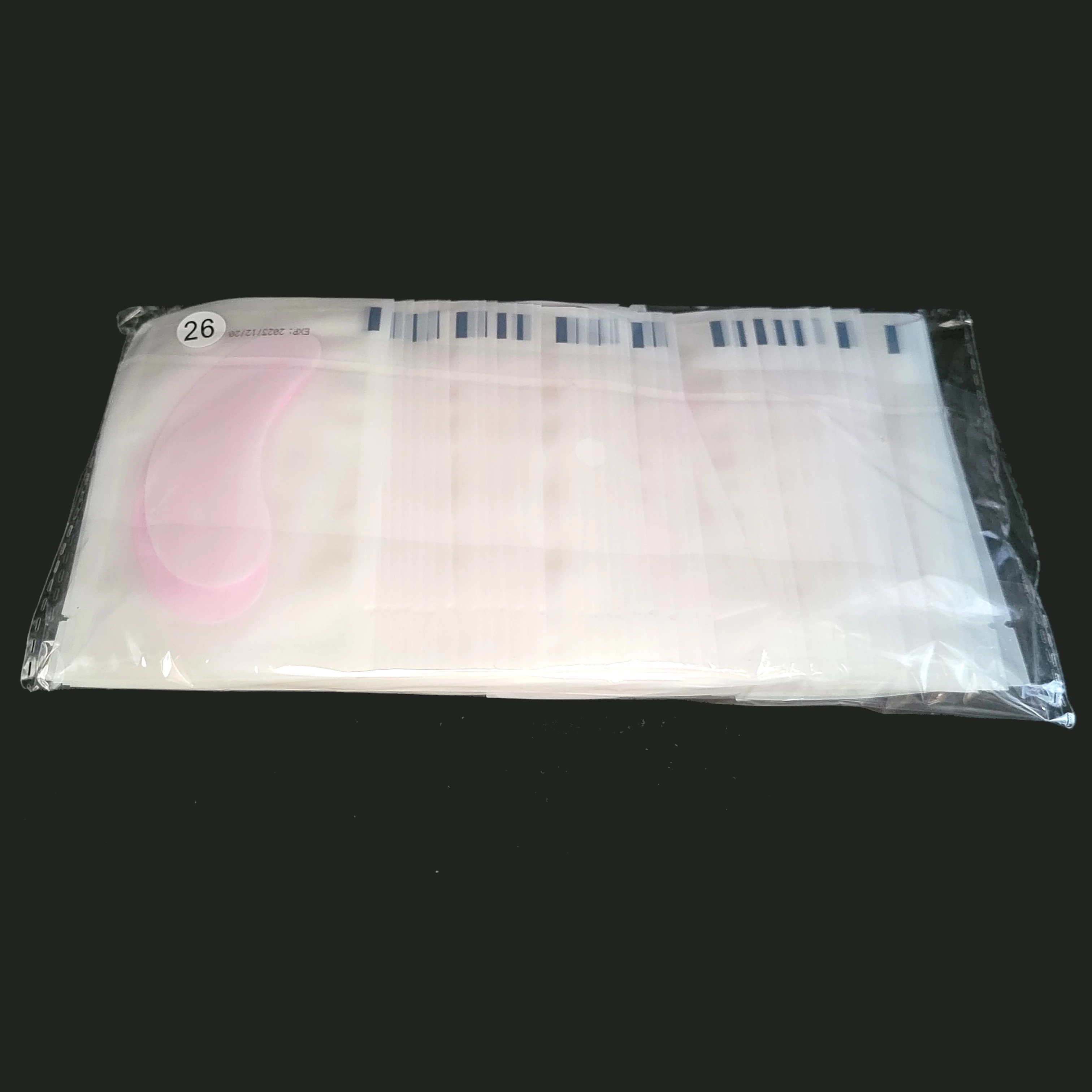 Накладки под глаза ярко-розовые бумажные для наращивания ресниц 50 пар |