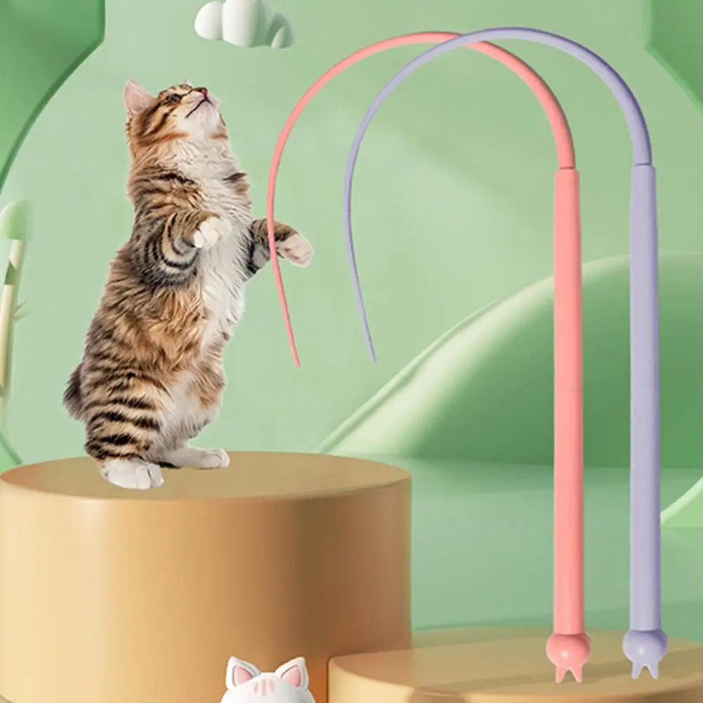 Игрушка для кошек искусственная мышь хвост силиконовая игрушка длинный котят
