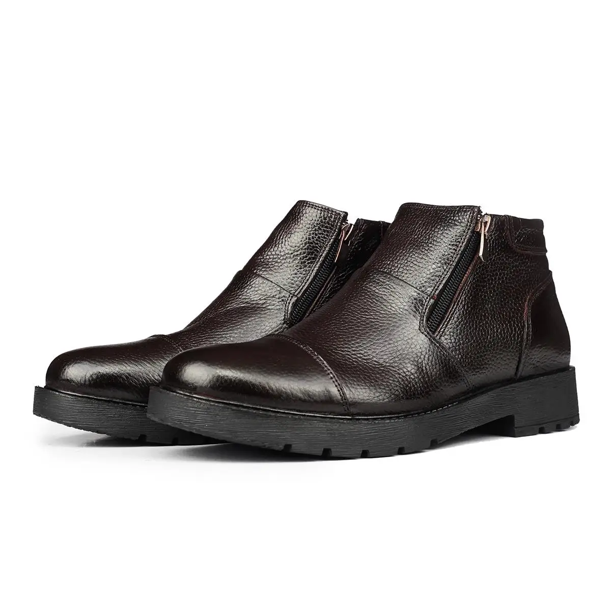 

Ducavelli Liverpool Genuine Leather Antislip Sole Zip Chelsea Daily Boat