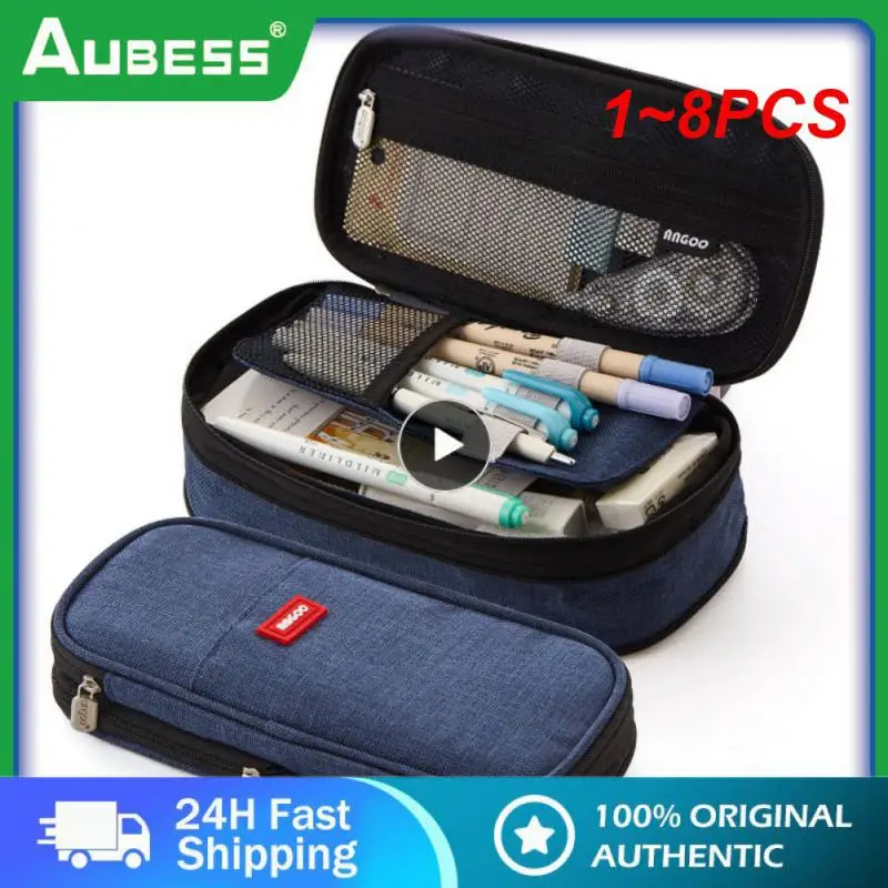 

Большой Вместительный карандаш, 1-8 шт., канцелярские принадлежности, школьные принадлежности, Пеналы, чехол, Фотосумка, ручка для студентов, детей