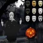 Маска для Хэллоуина, вечевечерние, косплей, V Vendetta, маска хакеров, анонимная маска для взрослых, детей, Рождественская вечеринка, подарок, тематическая маска для фильма