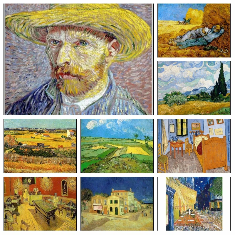 5D DIY Diamond Painting World Famous Painting Abstract Van Gogh Embroidery Set Diamond Mosaic Art Picture