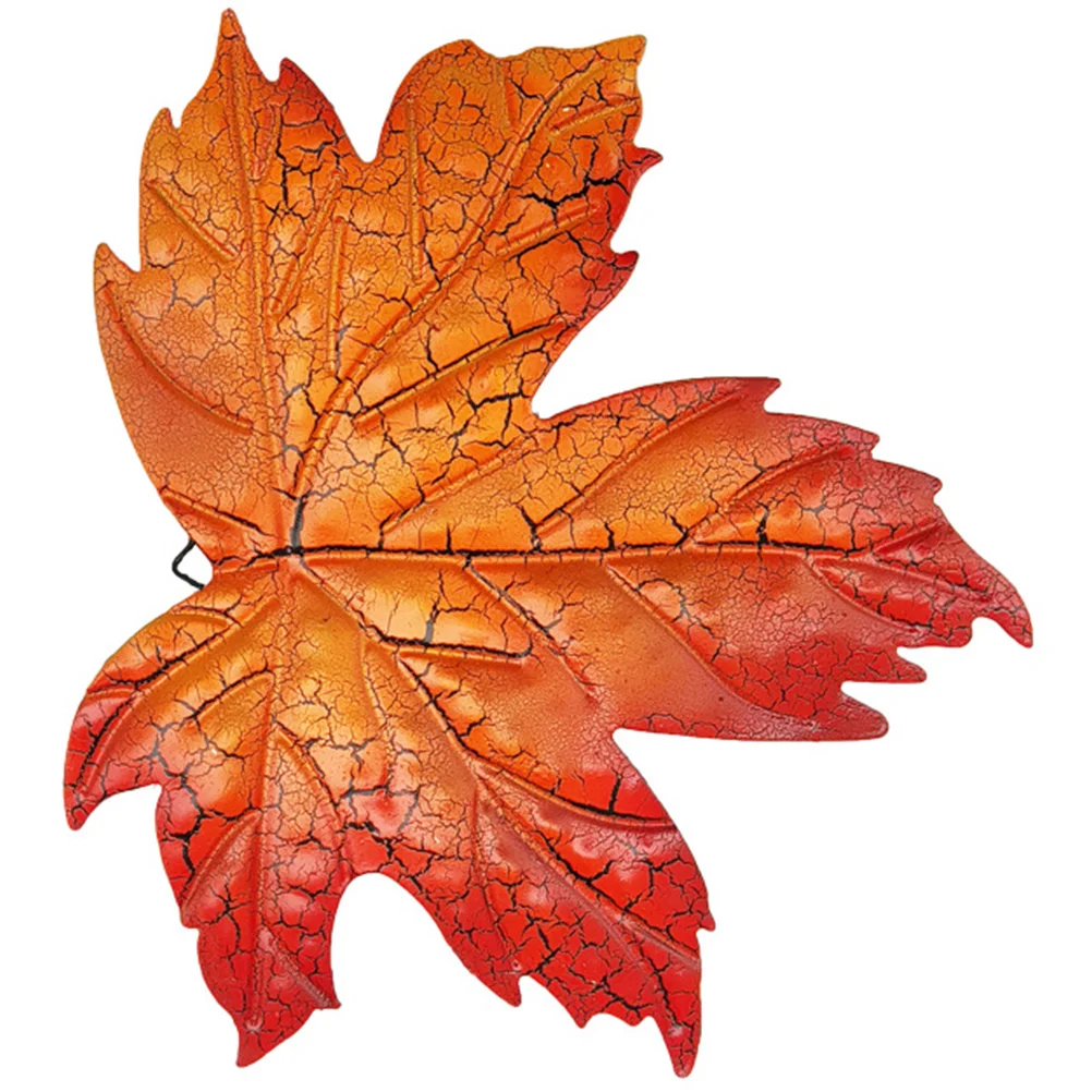 

Maple Leaves Decorations Wall Pendants Garden Adornments Leaf Ornaments Decors Metal Crafts