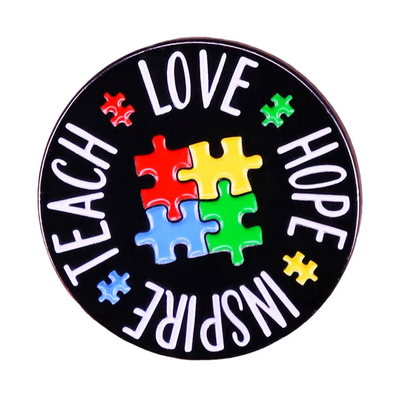 Научить любовь вдохновить надеюсь осведомленность аутизма металлические