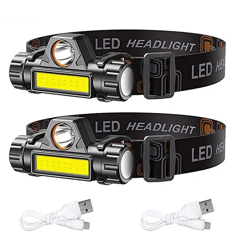 

Portable Headlight Flashlight LED Lantern Headlamp Miner's lamp Built-in Battery Outdoor Camping Fishing Light