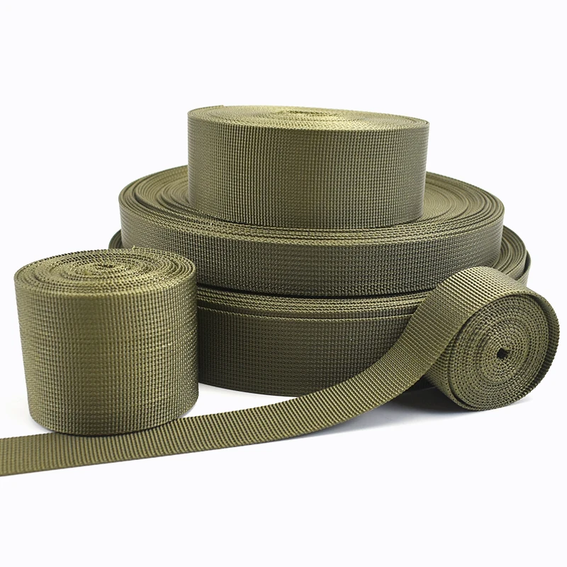 Meetee 10 метров 20-50 мм ArmyGreen нейлоновая лента для тесьмы Обрезка ремень безопасности