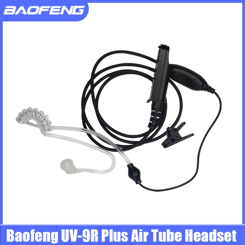 UV-9R Plus Walkie Talkie PPT Air Tube наушники для Baofeng Водонепроницаемая Двусторонняя