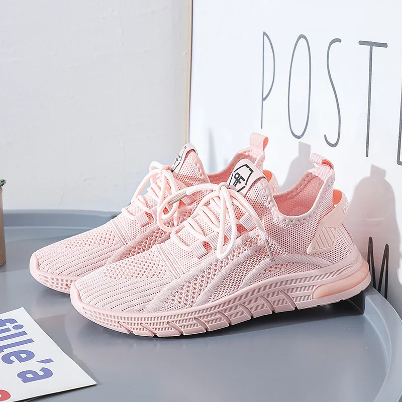 Women Sneakers 2023 Lightweight Mesh Women Casual Shoes Air Cushion Breathable Sport Shoes Walking Female Tennis Zapatos Mujer