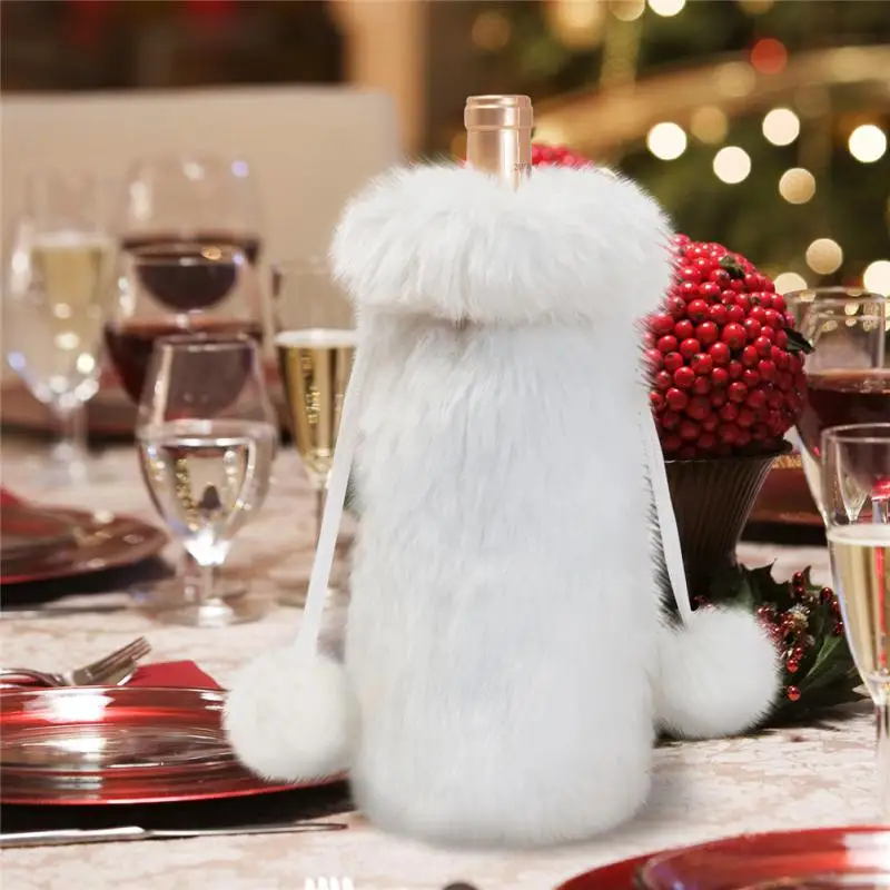

Christmas Wine Bottle Cover Xmas Wine Bottle Bag Merry Christmas Decor For Home Happy New Year