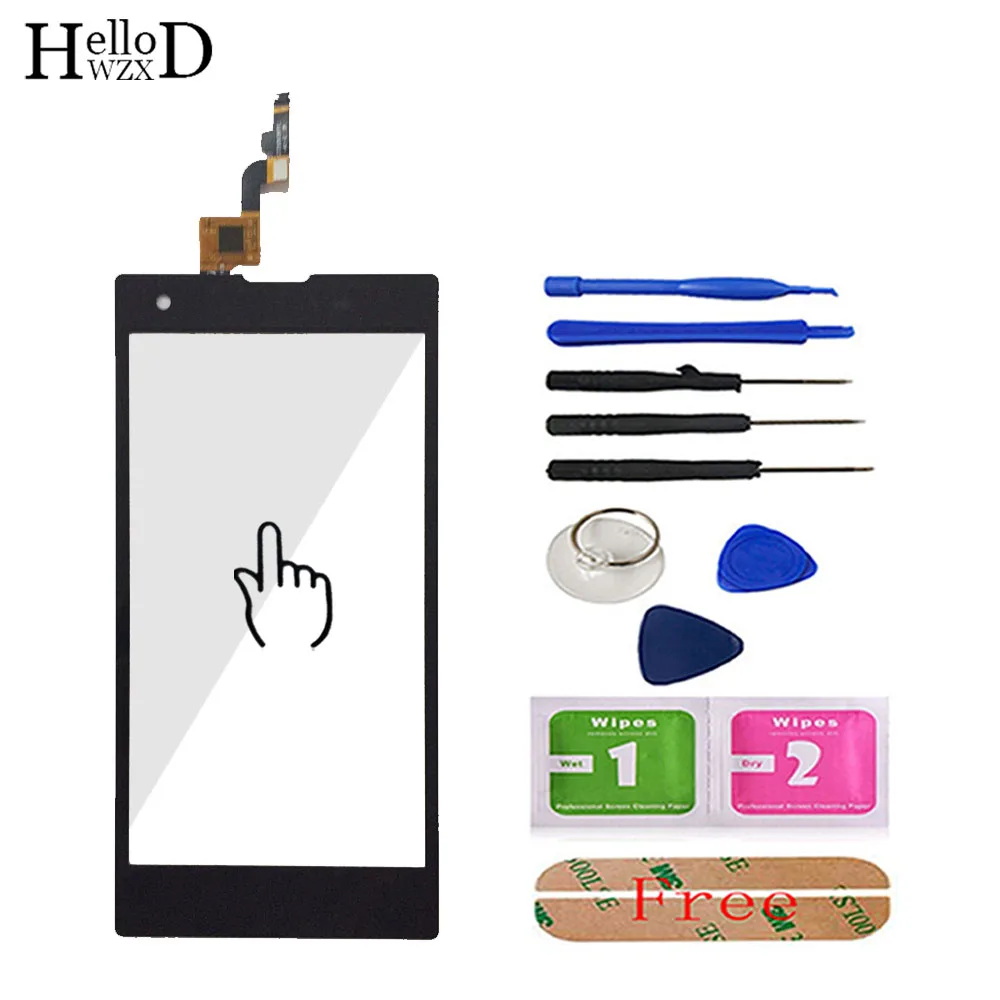 

Moible Phone TouchScreen Touch Screen For Fly IQ4511 4511 Touch Digitizer Panel Front Glass Phone Repair Sensor Tools + Adhesive