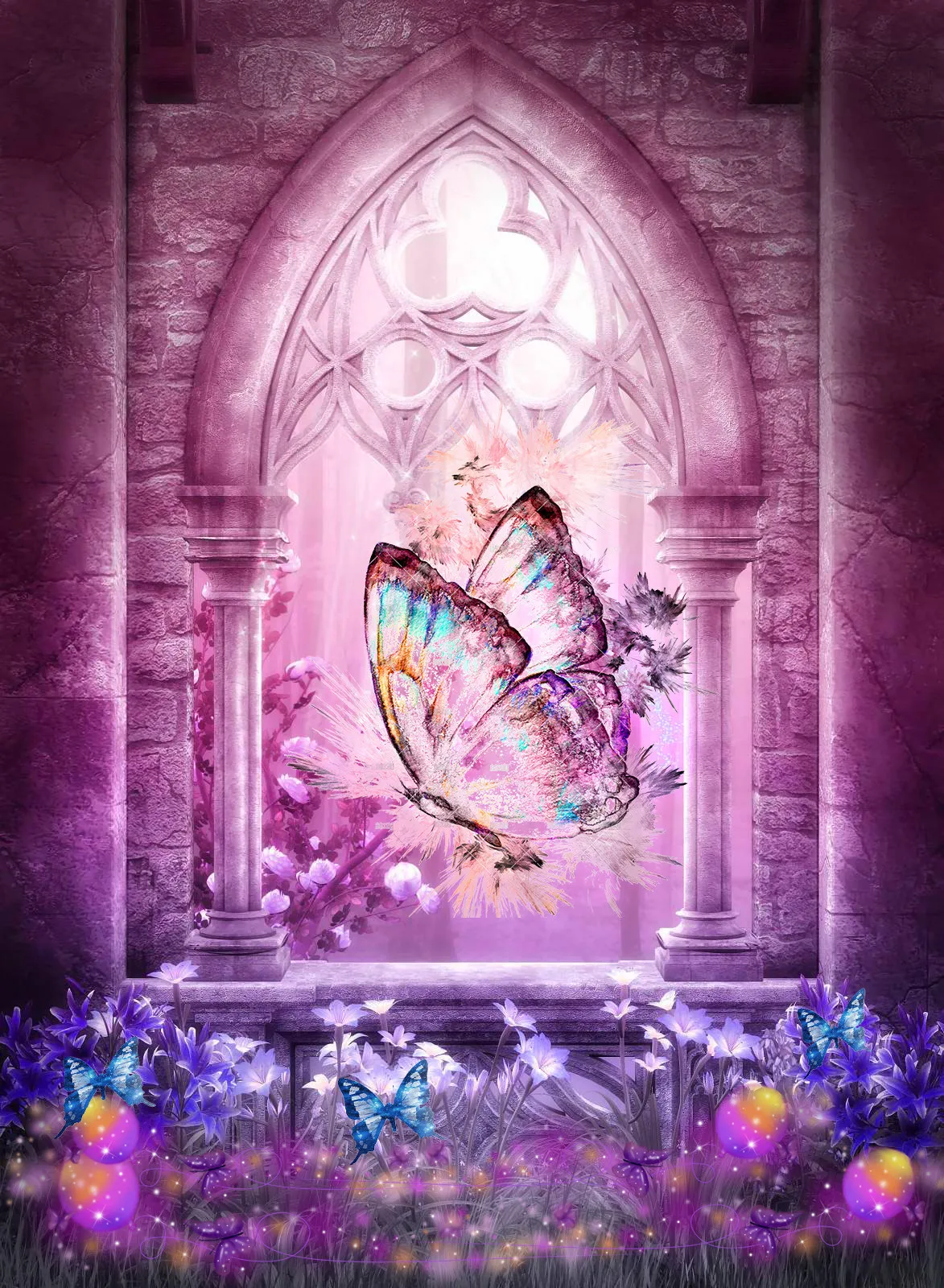 

5D DIY Diamond Painting Castle Glowing Butterfly Diamond Embroidery Cross Stitch Animal Rhinestones Pictures Home Decor