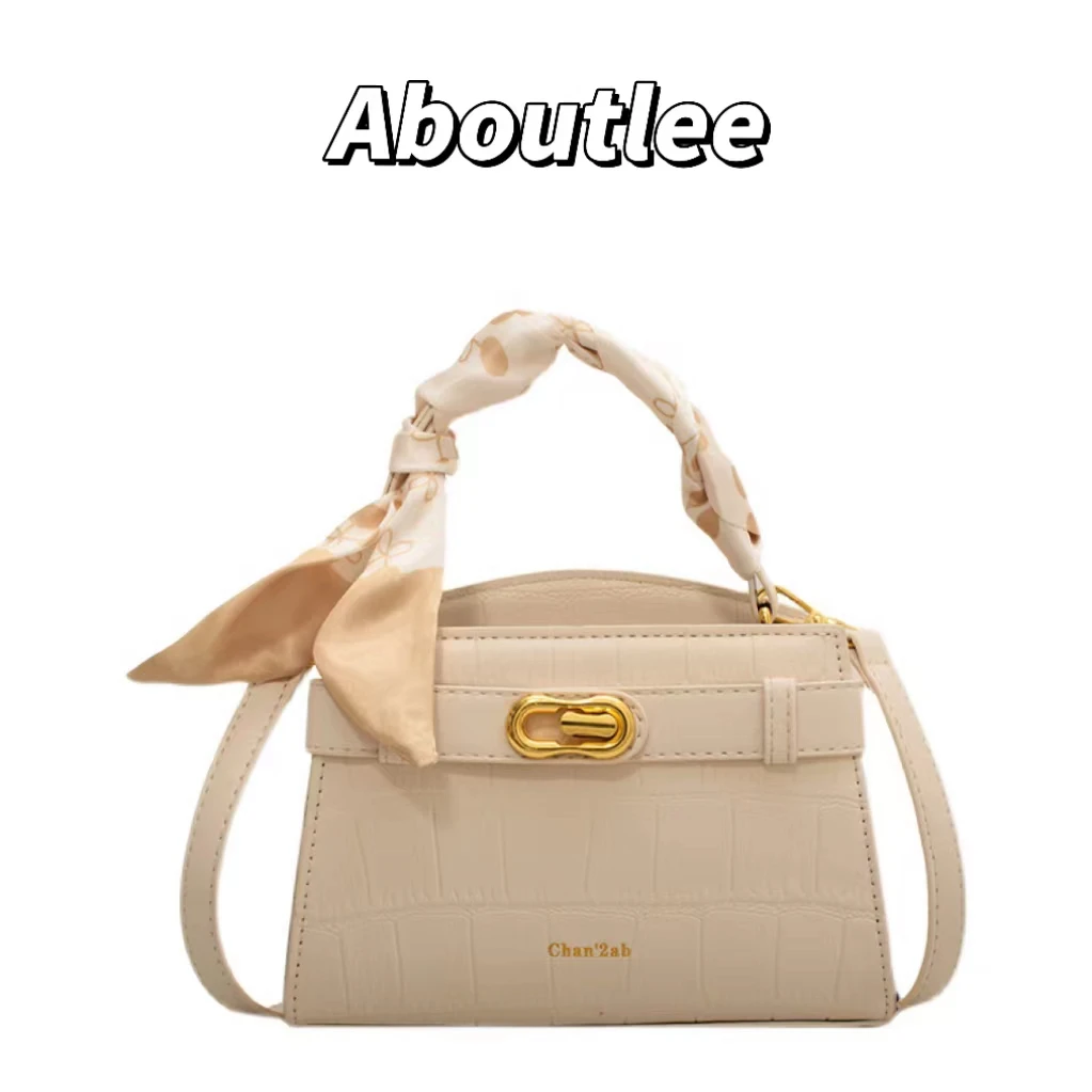 

Aboutlee Ribbon Decorated Pu Leather Brands Handbag Luxury Designer High Quality Crossbody Bag Fashion Side Package Female Purse