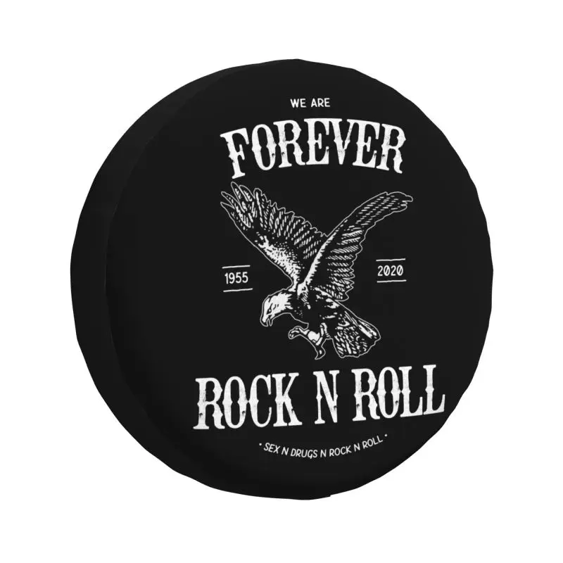 

Forever Rock N Roll Spare Wheel Cover for Jeep Mitsubishi Pajero 4WD SUV Custom Heavy Metal Punk Music Tire Protector