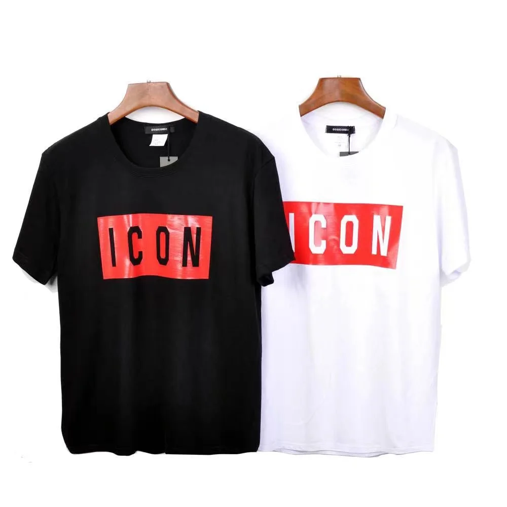 

2022 ICON Brand ICON Letter Four Seasons Cotton Soft Slim Fit T Shirt Top T Shirt Men Women Cotton Casual T Shirts Snapback