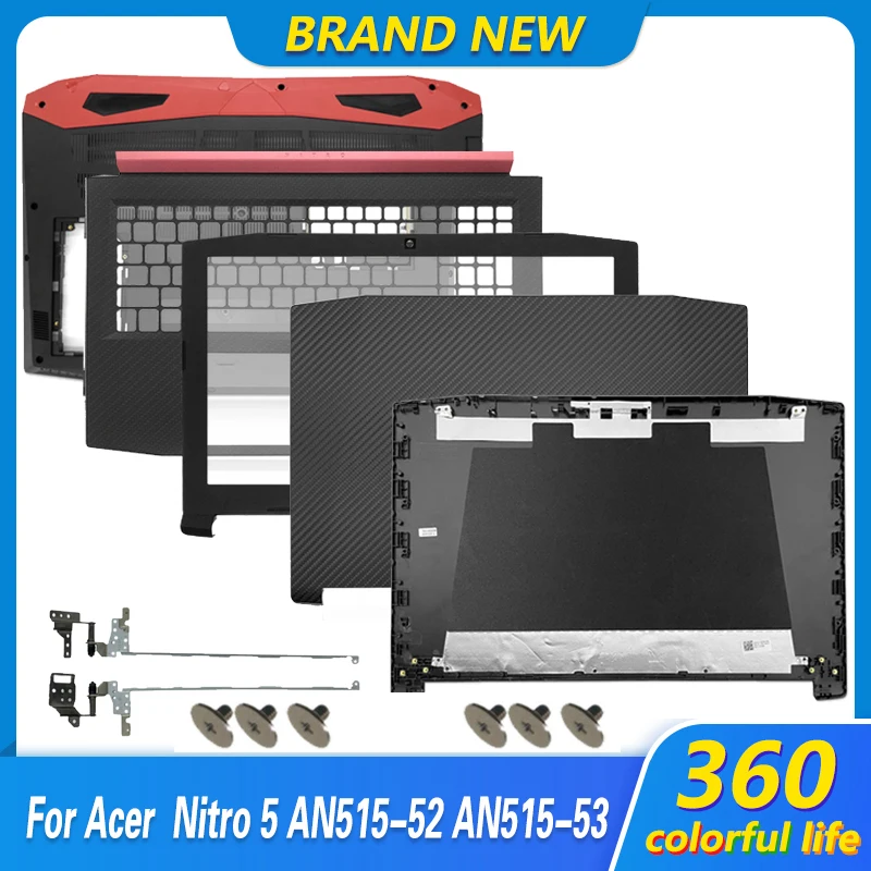 

NEW For Acer Nitro 5 AN515-42 AN515-41 AN515-51 AN515-52 AN515-53 LCD Back Cover/Front Bezel/Hinges/Palmrest/Bottom Base Case