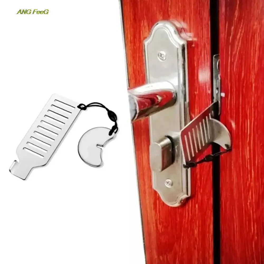 

10pc Portable Door Lock Safety Anti-theft Hotel Apartment Accommodation Travel Light Weight Furniture Fittings Home Hardware