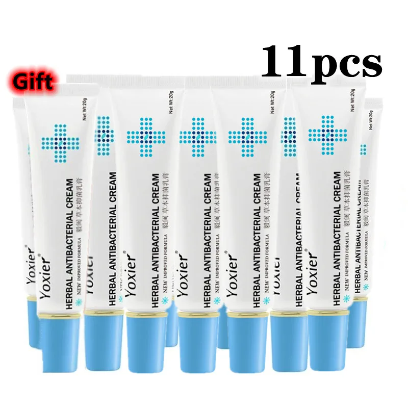 

Yoxier Herbal Antibacterial Cream Psoriasis Cream Itchy Skin Relieve Eczema Urticaria Anti-itch Cream Scar Repair Cream 10 Gift1