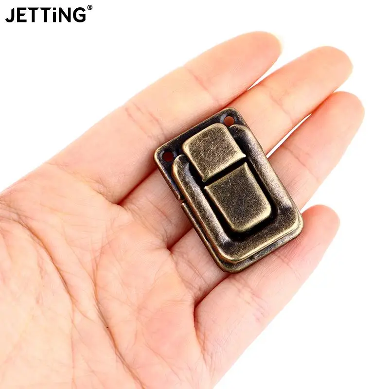 

5pcs Jewelry Chest Gift Wine Wooden Box Case Toggle Latch Suitcase Hasp Leather Bag Handbag Purse Closure Lock w/ Screws 27x40mm