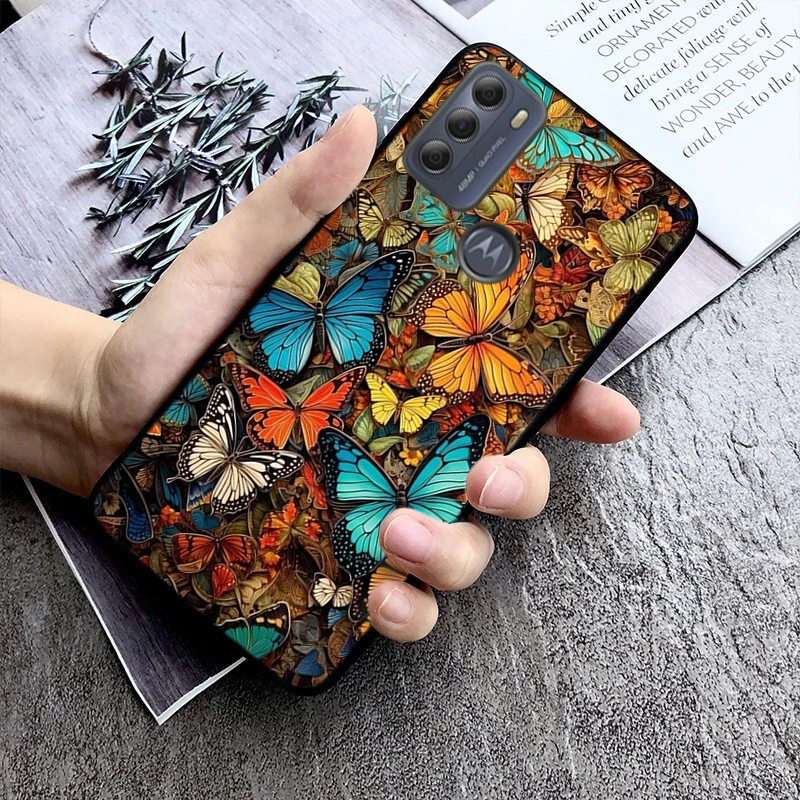 Gold Butterfly чехол для телефона MOTO Edge 50 40 Pro 30 Ultra Neo Fusion G Power Stylus Play E32 E20 E40