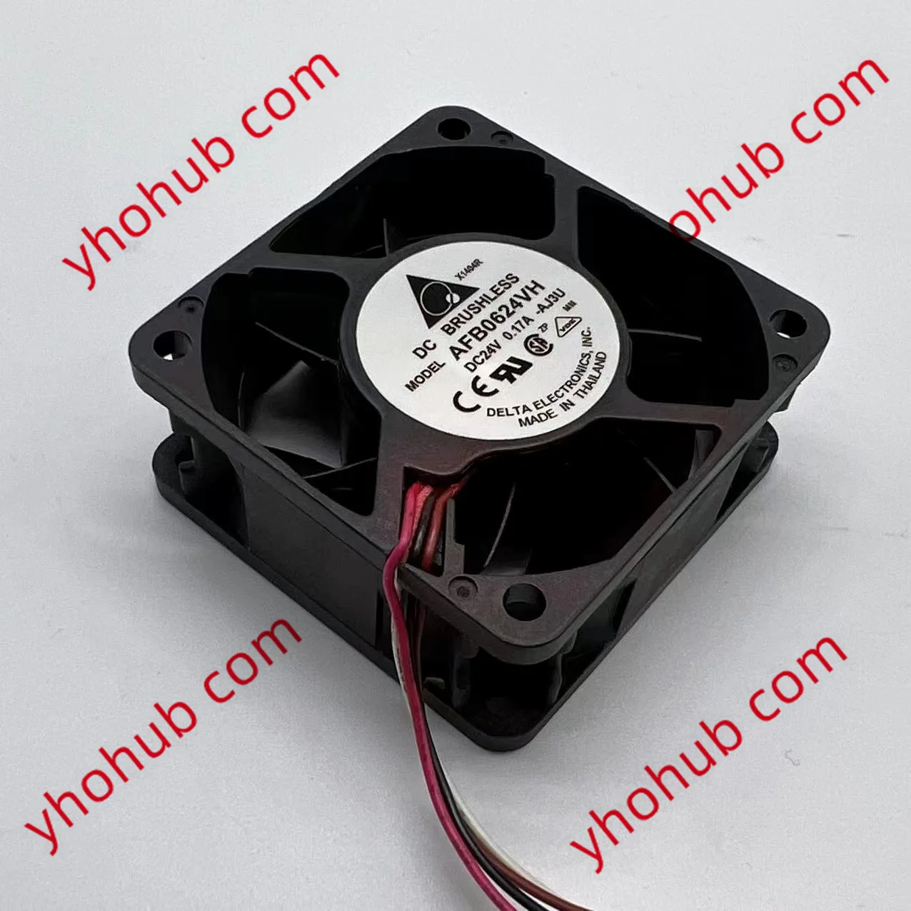 4-проводной вентилятор охлаждения сервера Delta Electronics AFB0624VH AJ3U DC 24 В 0,17 а 60x60x25 мм