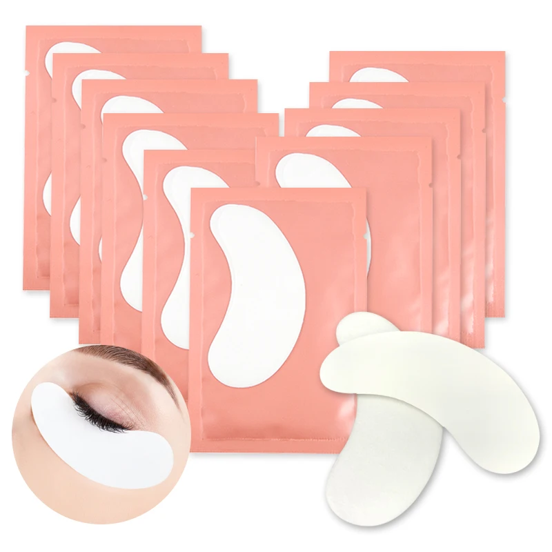 50Pairs/Lots Eyelash Extension Eye Patches Makeup Gel Pad Eyelashes Under Eye Pads Eyelash Patches Stickers Pads For Extension