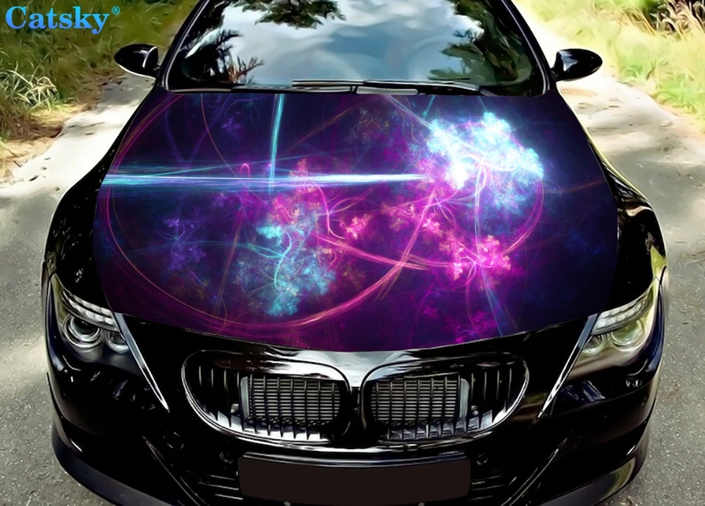 

Abstract - Cool Car Hood Vinyl Stickers Wrap Vinyl Film Engine Cover Decals Sticker Car Accessories Car Hood Protector