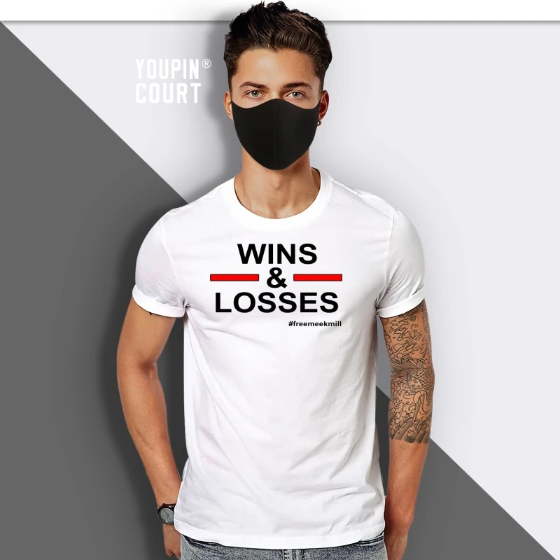 

FREE MEEK MILL Wins and losses Concert Hip Hop Rap DRAKE T SHIRT