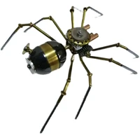 diy 3d steampunk mechanical insects long legs small spiders all metal handcrafts home accessories creative ornaments