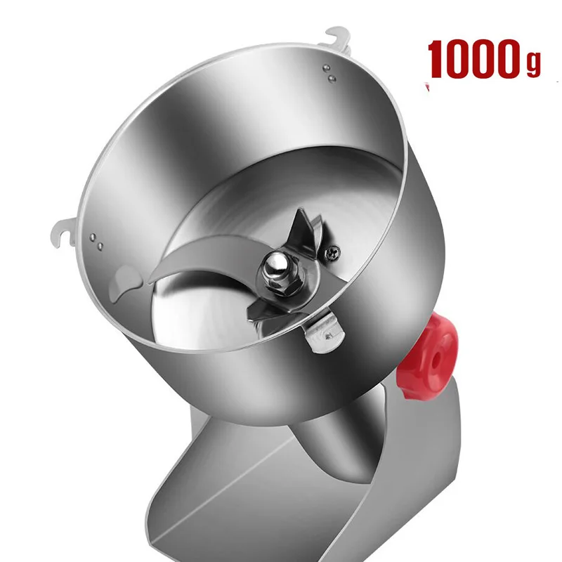 

1000G swing type stainless steel medicine grinder mill small household spice grinder electric powder machine 50-300mesh