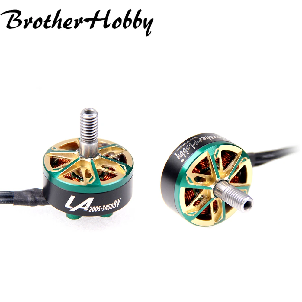 Brotherhobby LA 2005 1450KV / 2450KV / 2800KV / 3450KV Brushless Motor M5 Compatible 4-5inch propeller 4-6S for RC Racing Drone