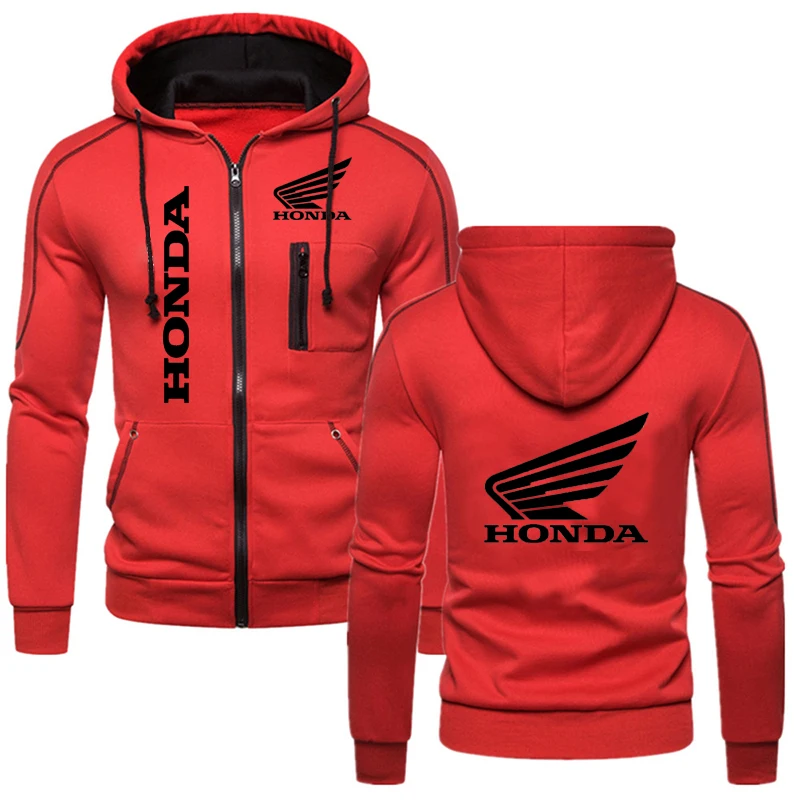 Мужская толстовка с капюшоном принтом HONDA верхняя одежда спортивные толстовки на