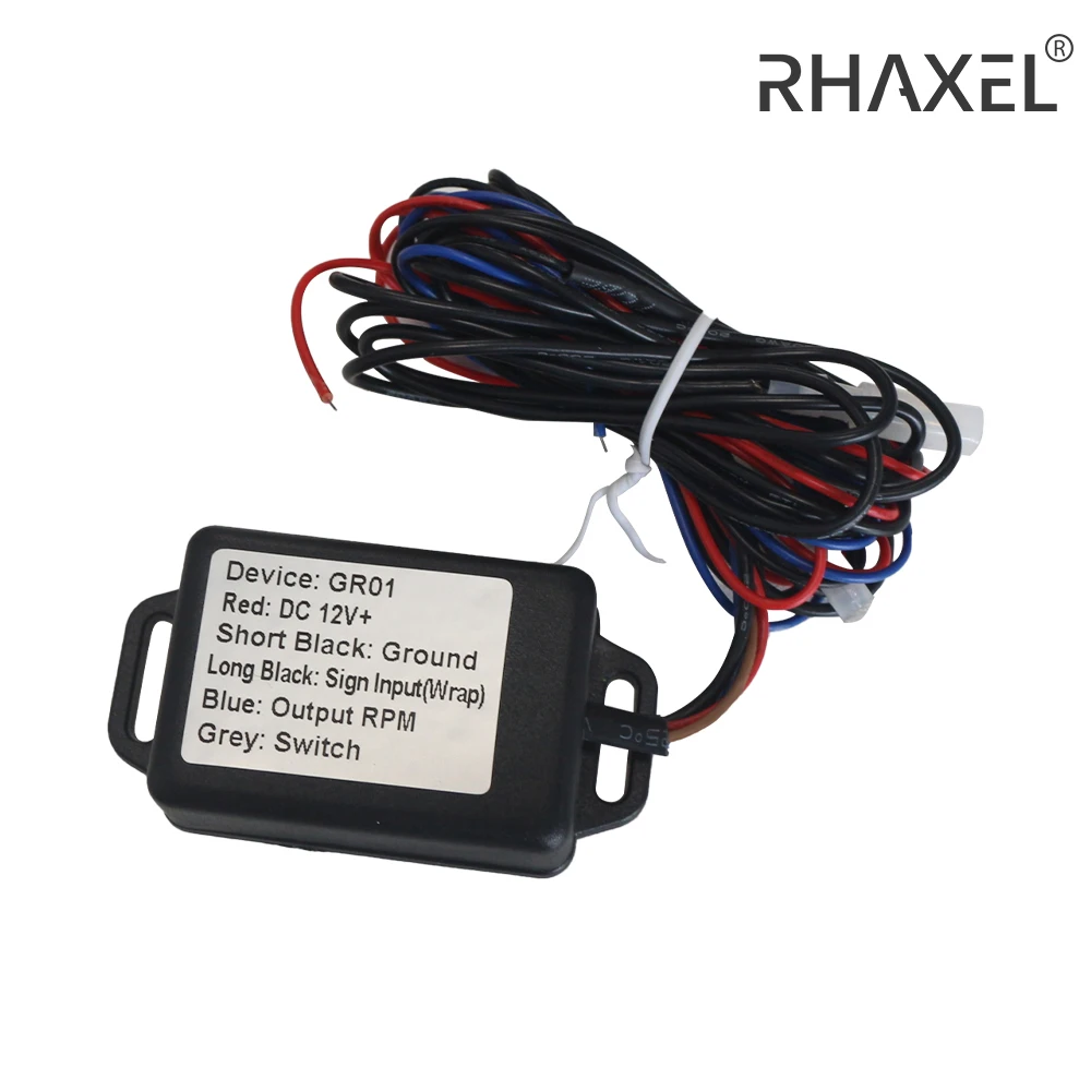 RHAXEL Регулируемый Генератор Тахо-об/мин Адаптер Сигнала 4 Импульса Круглый 12 В 24