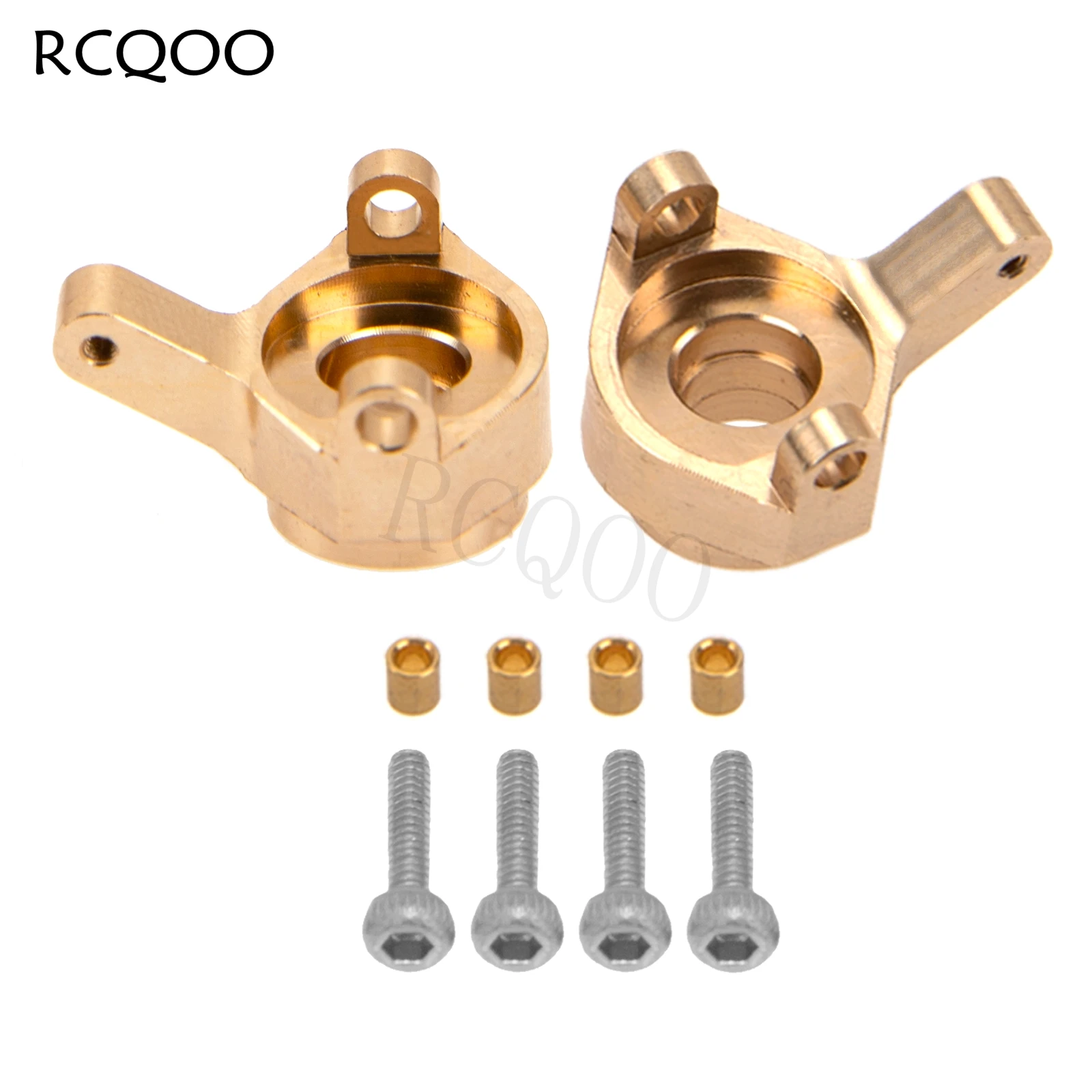 

2Pcs RC Counterweight Steering Cup,Brass Balance Weights Upgrade Parts Compatible with Axial SCX24 90081 AXI00002 1/24 RC Car