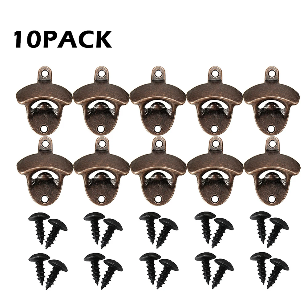 

Bar Tool Accessories Zinc Alloy Beer Bottle Opener Retro Wall-mounted Corkscrew Wine Beer Hanging Open Corkscrew Kitchen Gadget