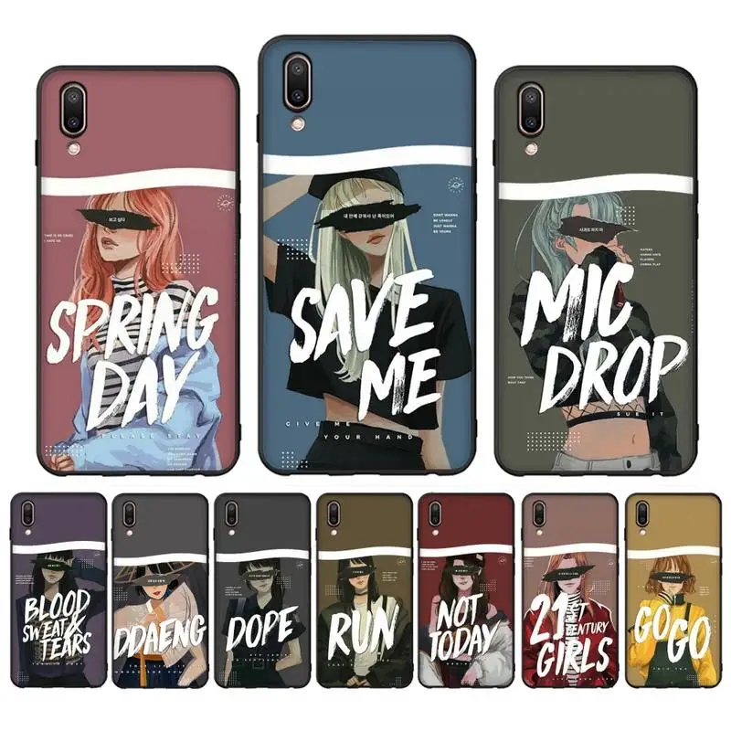 

Pepakomi Bts Perfect Girl art Phone Case for Samsung A51 A30s A52 A71 A12 for Huawei Honor 10i for OPPO vivo Y11 cover