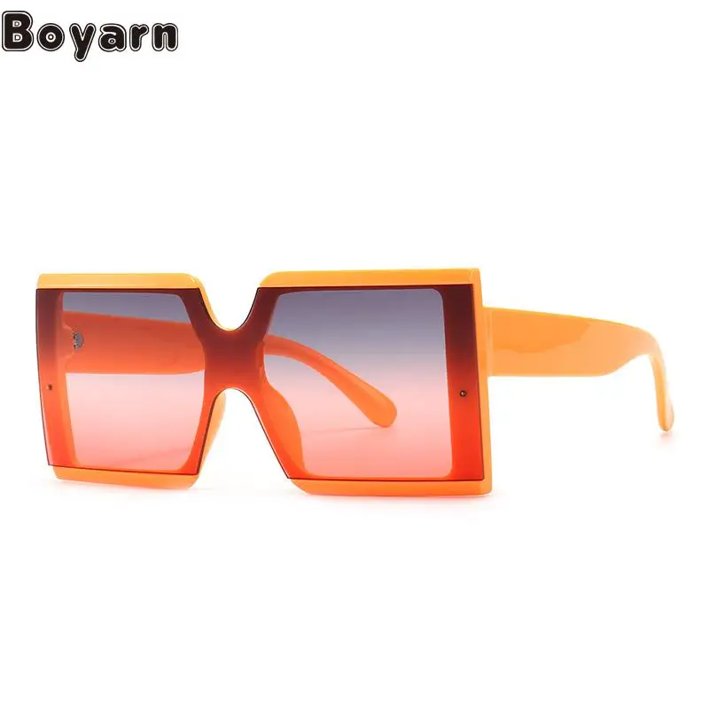 

Boyarn Eyewear Square Jelly Color Ins Style Sunglasses Fashion Street Photography Modern Charm Sunglasses