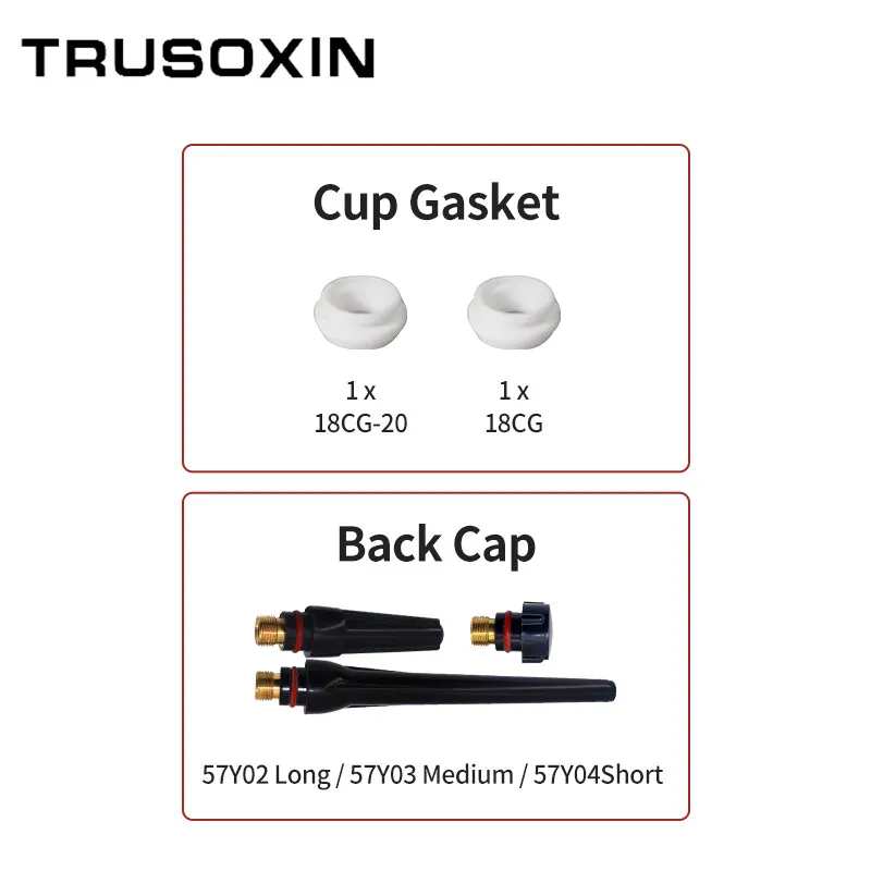 41 шт./лот насадка для сварочной горелки TIG кольцевая крышка газовая линза